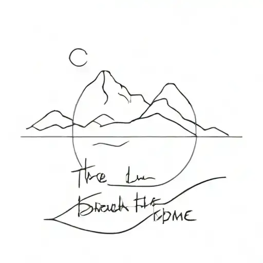 "if I'm lucky enough I'll make it exactly to where I'm taking this breathe now"  tattoo design idea