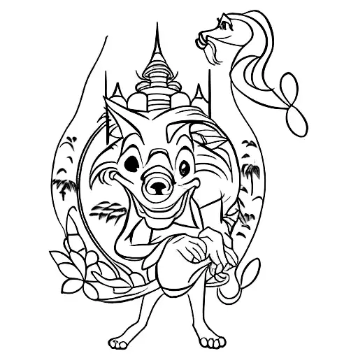 Disney theme Ohana, Hakuna Matata, i do believe in fairies tattoo design idea