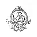 Disney theme Ohana, Hakuna Matata, i do believe in fairies tattoo design idea