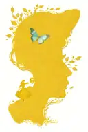 create a colorful tattoo design using a 2010 alice in wonderland theme with alice standing in front of a tree with her h tattoo design idea