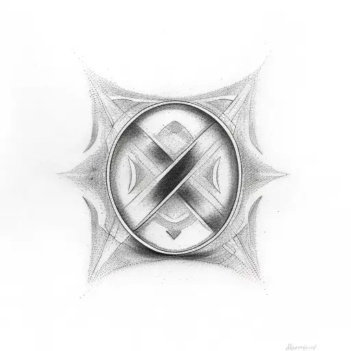 infinity sign tattoo design with number 444 inside tattoo design idea