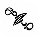 infinity sign with number 444 inside tattoo design idea