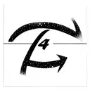 infinity sign with number 444 inside tattoo design idea