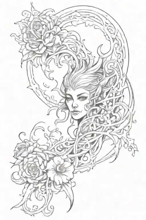 the word immortal  tattoo design idea