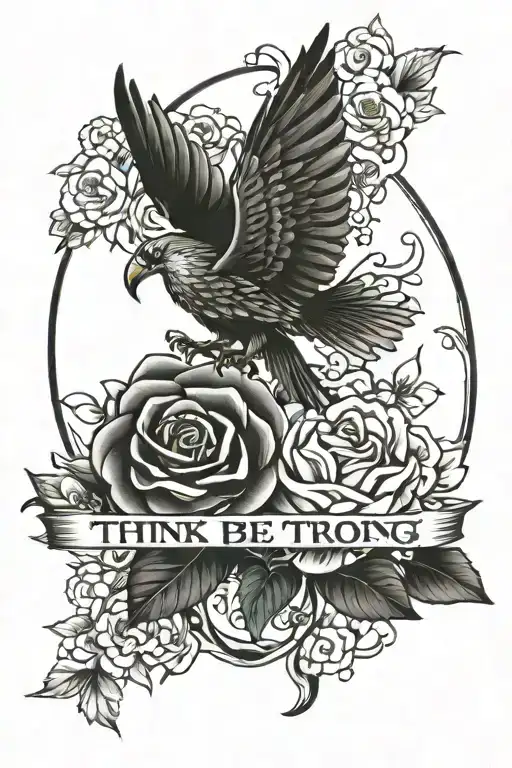 think strong be strong stay strong tattoo design idea