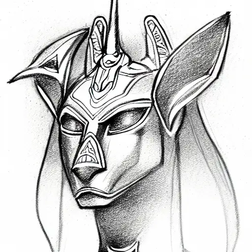 Anubis tattoo design idea