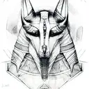 Anubis tattoo design idea