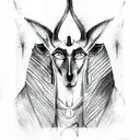 Anubis tattoo design idea