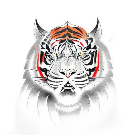 judo tiger tattoo design idea