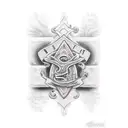 tombstone tattoo design idea