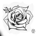 Rose tattoo design idea