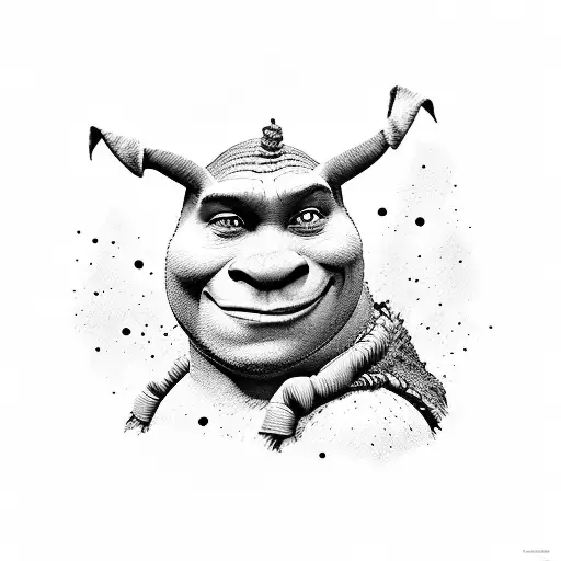 shrek tattoo design idea