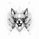 perro chihuahua tattoo design idea