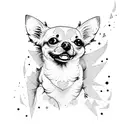 perro chihuahua tattoo design idea