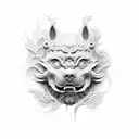 Foo Dog tattoo design idea