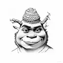 shrek tattoo design idea