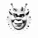 shrek tattoo design idea