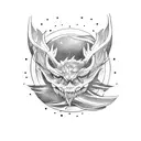 Elijah driving a customized car tattoo design idea