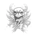 jiu-jitsu halloween tattoo design idea