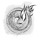 fire  tattoo design idea