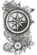 Compass - True North tattoo design idea