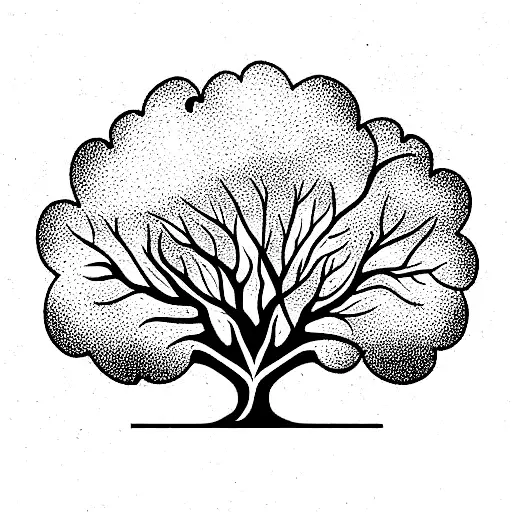 oak tree  tattoo design idea