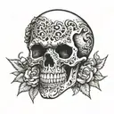 skull candy finger over mouth tattoo design tattoo design idea