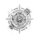 True north tattoo design idea