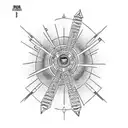 nuclear bomb DNA  tattoo design idea