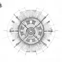 nuclear bomb DNA  tattoo design idea