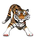 Tiger tattoo design idea