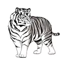 Tiger tattoo design idea
