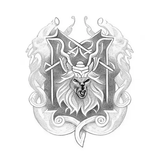 Nordic runes related to strength and discipline, and a strong interest in the Norse goddess Freya. tattoo design idea