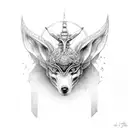 freya human goddess  tattoo design idea