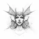 freya human goddess  tattoo design idea