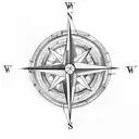 compass  tattoo design idea