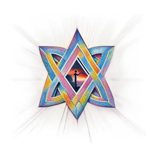 three crosses on a hill amazing grace tattoo design idea