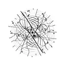 A minimalist representation of a bicycle wheel and music equalizer combined tattoo design idea