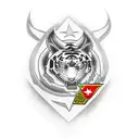 Nissan skyline katana tiger ak 47  Jdm tokyo  tattoo design idea