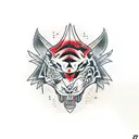 Nissan skyline katana tiger ak 47  Jdm tokyo  tattoo design idea