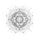 flower mandala tattoo design idea