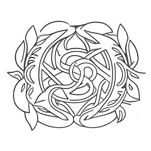 laurel wreath tattoo design idea