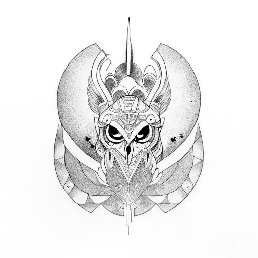 fenix para el esternon con la palabra wabi-sabi encima tattoo design idea