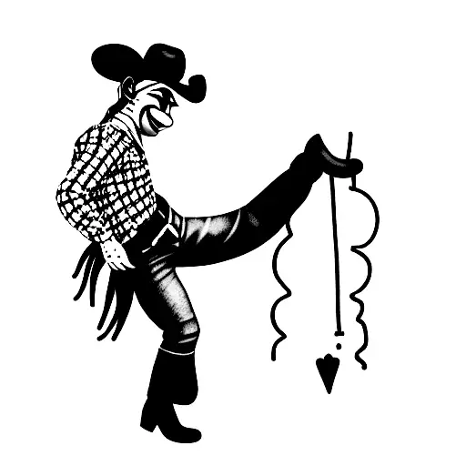 rodeo clown  tattoo design idea