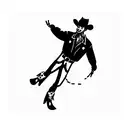 rodeo clown  tattoo design idea