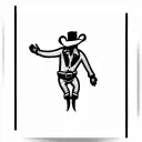rodeo clown  tattoo design idea