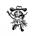 rodeo clown  tattoo design idea