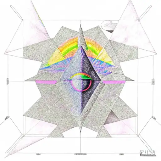 pink floyd dark side of the moon prism projection onto the foxglove flower from Flume's Skin album tattoo design idea
