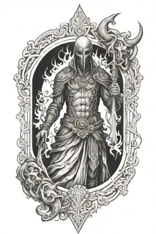 arcangel samael tattoo design idea