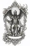 arcangel samael tattoo design idea
